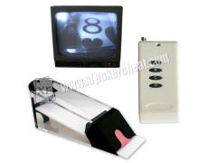 Black Plastic Poker Shoe Casino Cheating Devices For See First Normal Coming Card