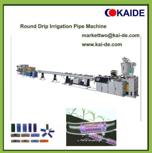 round drip irrigation pipe making machine