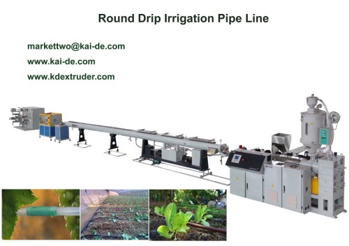 Factory Price Round Drip Irrigation Tube Extrusion Machine 16mmx0.6mm-1.4mm