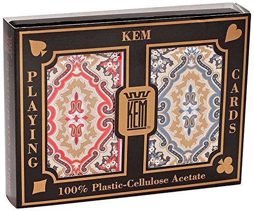 100% Plastic KEM Paisley Marked Playing Cards 2 Decks Set For Poker Cheat