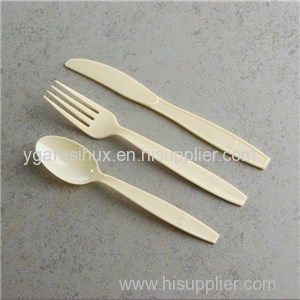 Biodegradable Cutlery Packs Cornstarch Spoon