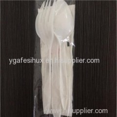 Disposable Plastic Cutlery Kit With Napkin For Restaurant