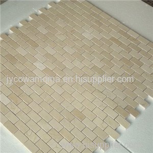Crema Marfil Natural Stone Marble Mosaic Tile Backsplash For Wall Tiles Kitchen