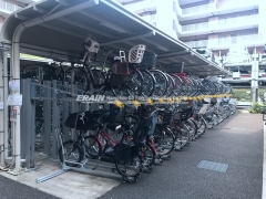 double tiered bike rack