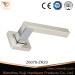 high design wooden door handle on square rose