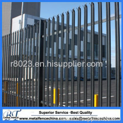 designed factory cheap & high quality galvanized and pvc coated steel palisade fence palisade euro fence