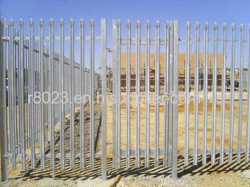 china hottest sale d and w type wholesale colorful or galvanized steel palisade fence / fencing