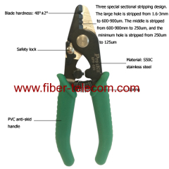 Three Section Type Multifunctional Fiber Cable Stripper