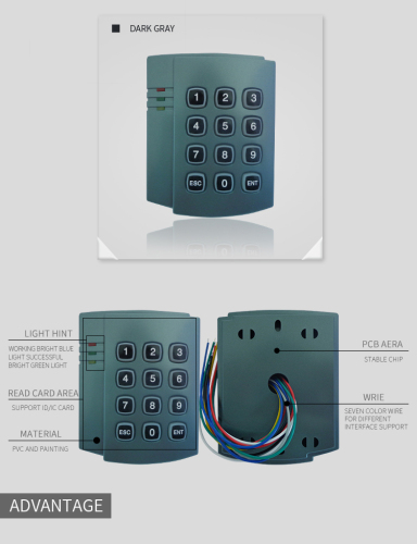 id 125khz Weigand Access control card readers
