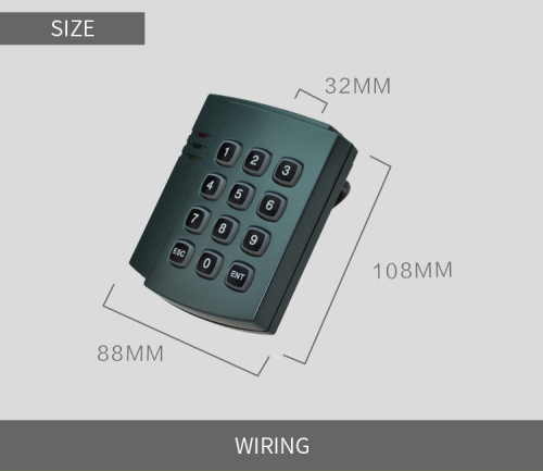 id 125khz Weigand Access control card readers