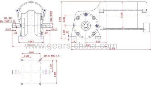 DC SMALL SIZE GEARED MOTORS GEARBOXES FOR IRRIGATION SYSTEM WORM & BEVEL GEAR OPERATORS