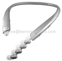 Wholesale LG-Tone Platinum HBS-1100 Headset In-Ear Behind-The-Neck Mount Wireless Headphone For iPhone Smartphone Silver