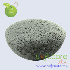 SOFTCARE Half ball type 100% natural facial cleansing konjac sponge