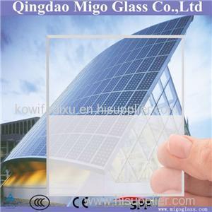 Tempered solar panel glass with GB15763.2-2005 ISO 9050 UL1703 EN12150 RoHS inspection