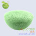 SOFTCARE green half ball type facial cleansing konjac sponge