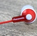 New Panasonic RPHJE120R Dynamic Crystal Sound Ergonomic Comfort-Fit In-Ear Ear Bud Headphones