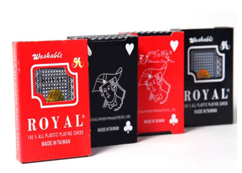 Taiwan Royal Plastic Marked Poker Cards Fade Resistant Cheating Playing Cards