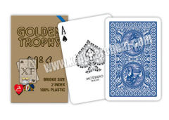 Plastic Gambling Props 2 Regular Index Modiano Golden Trophy Playing Cards