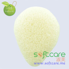 SOFTCARE water drop tear type 100% pure konjac puff facial cleansing konjac sponge