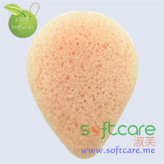 SOFTCARE water drop tear type 100% pure konjac puff facial cleansing konjac sponge