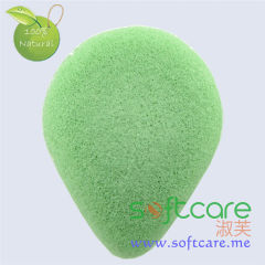 SOFTCARE water drop tear type 100% pure konjac puff facial cleansing konjac sponge