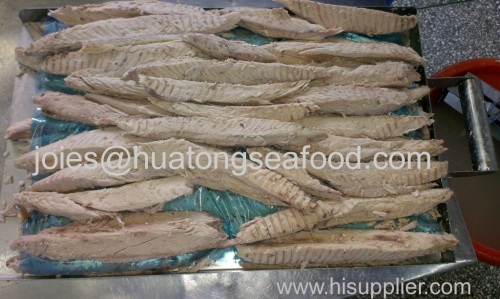 frozen precooked skip jack tuna 100%loin for canning with competitive price with HACCP/FDA/BRC