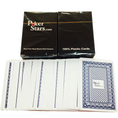 Poker Star Blue Red Plastic Playing Card For Gambling Props With 2 Jumbo Index
