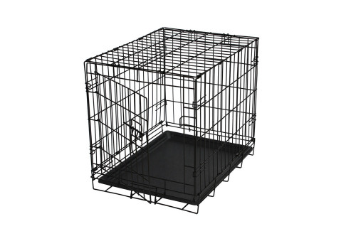 Foladble Metal Wire Dog Cage 30"x22"x24"