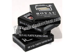 Taiwan Royal Gambling Props Plastic Playing Cards Bridge Size Regular Size