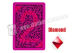 Plastic Jumbo Index Poker Size Playing Cards With Red Ink Markings For UV Invisible Contact Lenses