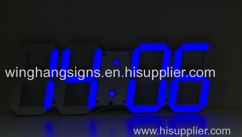 Blue Color Led 3D digital clock 88:88