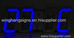 Blue Color Led 3D digital clock 88:88