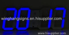 Blue Color Led 3D digital clock 88:88