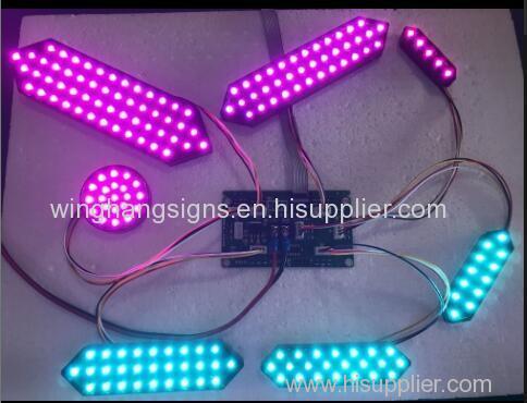 Colorful LED 7 segments 18inch