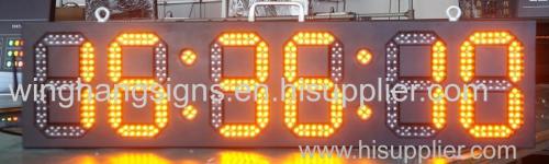 France Project of Led digital clock time/temp/date sign