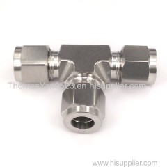 Metric Equal Tees Bite Type Tube Fittings