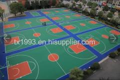 Prefabricated Sport Surface Roll Manufacturer Rubber Sport Flooring Court Surface Factory