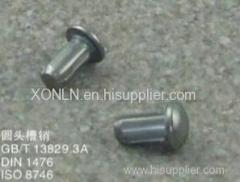 Grooved pins with round head DIN1476