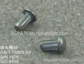 Grooved pins with round head DIN1476