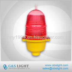 Single aviation obstruction light