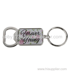 Promotion bottle opener keychain with personal logo