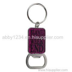 Promotion bottle opener keychain with personal logo