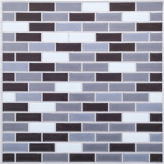 Pearl Mini Brick Vinyl Backsplash Tile 3D Wall Decal