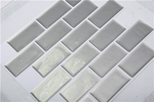 silver Linear Mosaic Composite Vinyl Wall Tile supplier