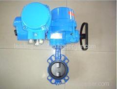 stainless steel Electric actuator wafer type butterfly valves