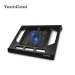 plastic slim notebook coolind pad with singe USB fan