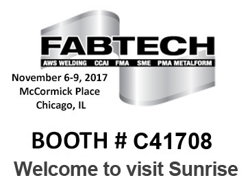 We will attend Chicago FABTECH 2017