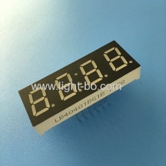 Pure Green 0.4inch 4 digit 7 segment led display common anode for instrument panel