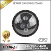 7in 60W round LED headlight