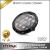 7&quot; headlight 75W offroad led headlamp PAR56 for Wrangler JK TJ LJ dual sealed beam with halo ring headlight replacement